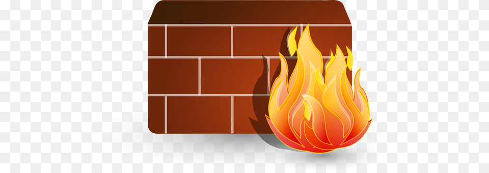 Firewall Brick, Fire, Fireplace, Flame Free Png Download