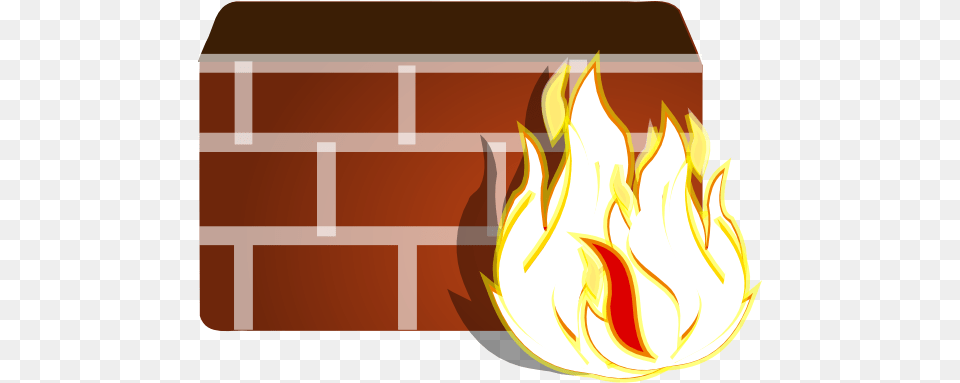 Firewall No Fill Clip Art At Clkercom Vector Clip Art Fire Wall No Background, Brick, Flame, Fireplace, Indoors Free Png Download