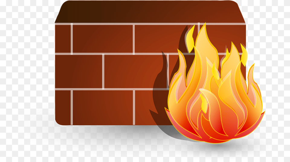 Firewall Security Internet Web Safety Hacker Firewall, Brick, Fire, Fireplace, Flame Free Transparent Png