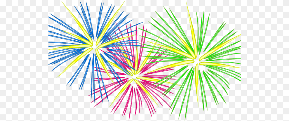 Firework Clipart Celebration Picsart Happy New Year, Fireworks, Plant, Light Free Transparent Png