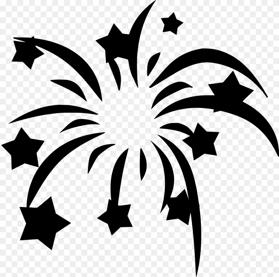 Firework Icon July 4th Clipart Chinese New Year Fireworks Clipart, Gray Free Transparent Png