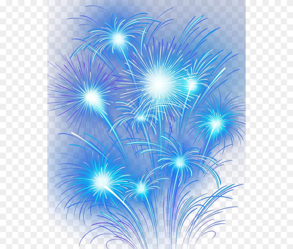 Fireworks Blue And Green, Plant, Light, Pattern, Accessories Free Png Download
