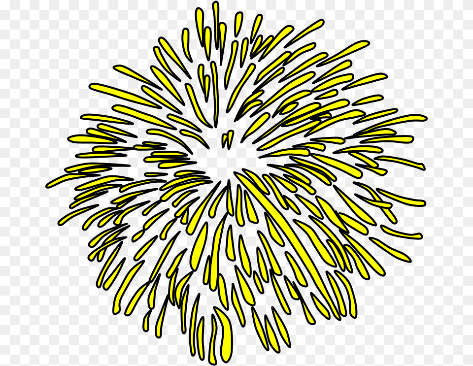 Fireworks Burst Style 1 Yellow Portable Network Graphics, Plant Free Png