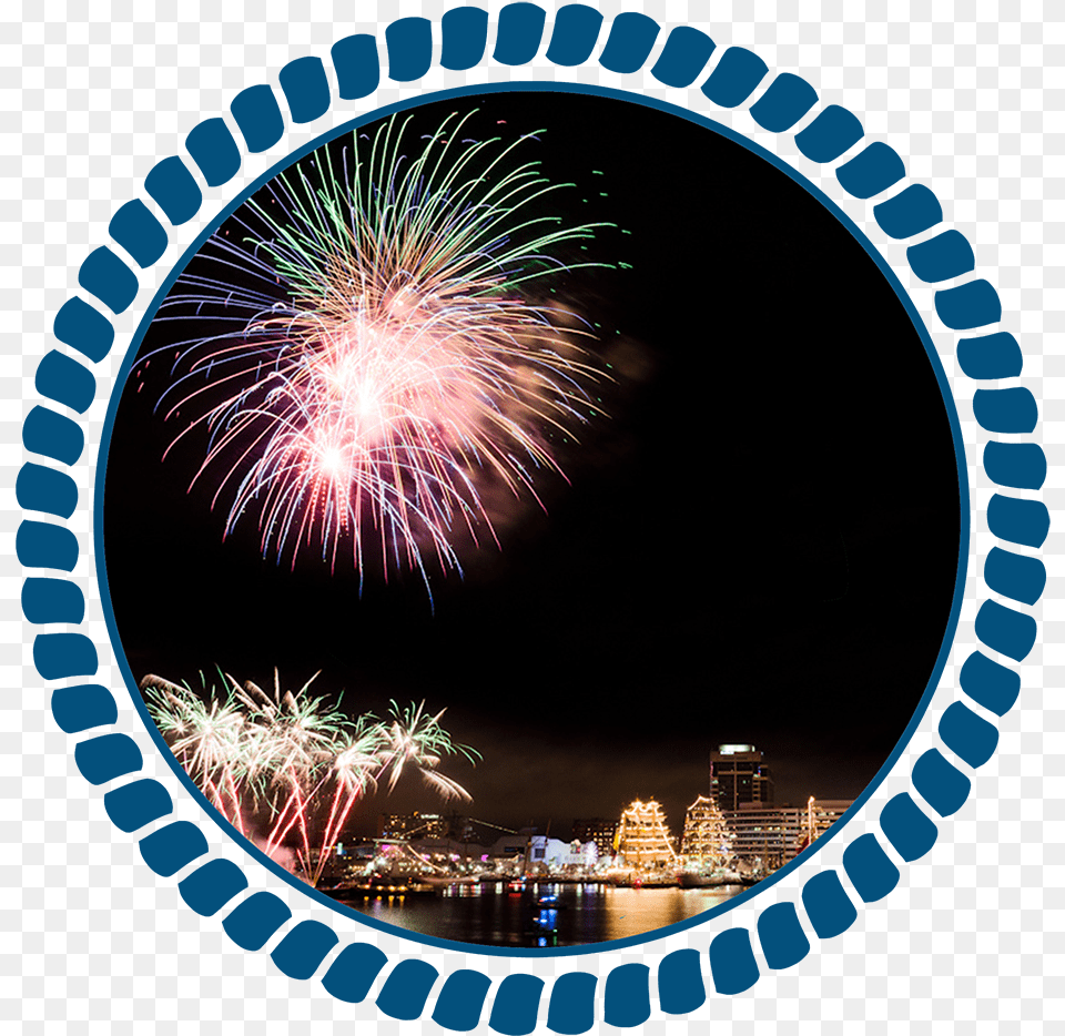 Fireworks Circle With Dots Clipart Png