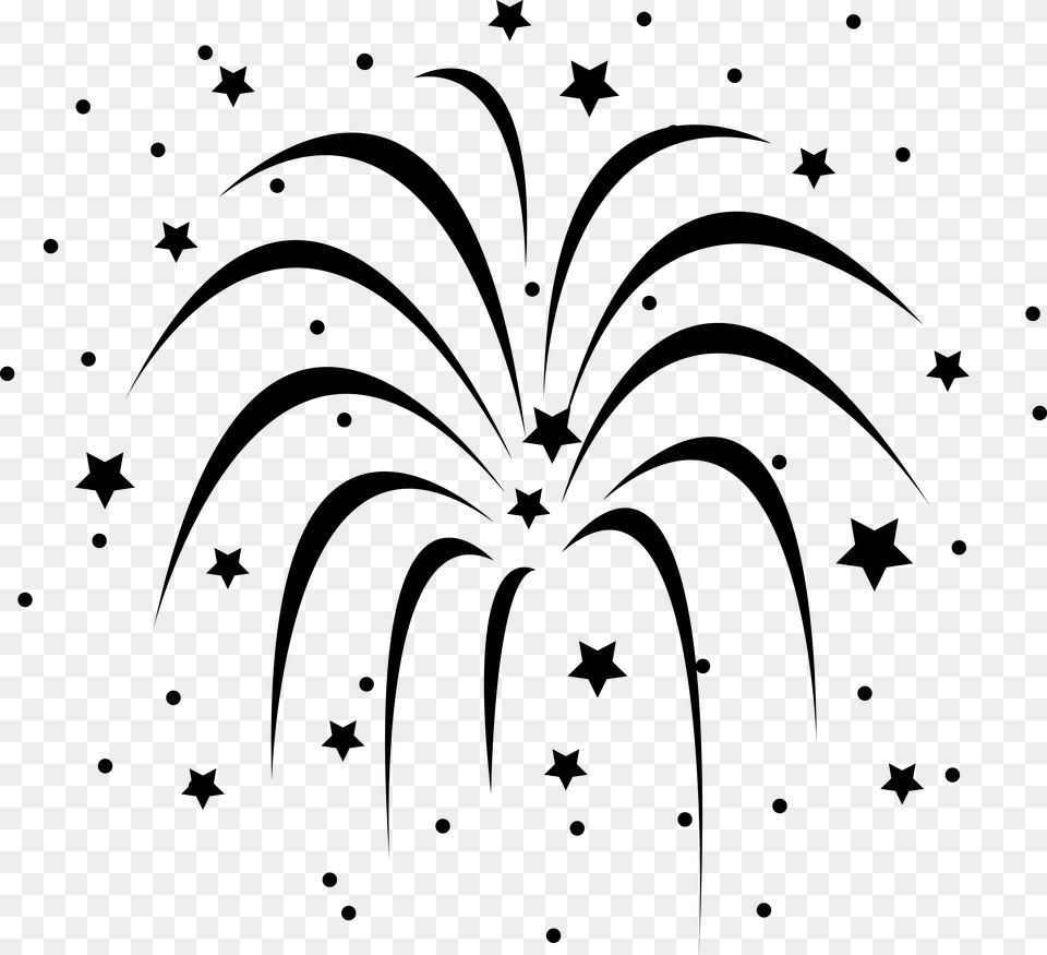Fireworks Clip Art, Gray Png