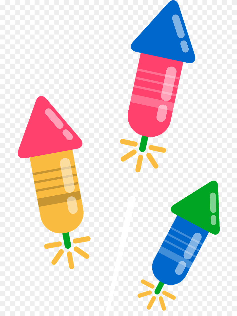 Fireworks Clipart Download Creazilla, Dynamite, Food, Ice Pop, Weapon Free Transparent Png