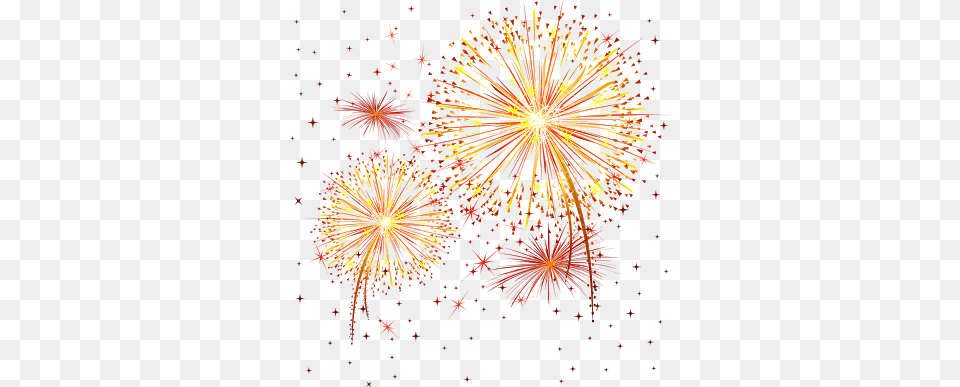 Fireworks Confetti Orange Red Stars Sparkle Transparent Fireworks, Machine, Wheel Free Png Download