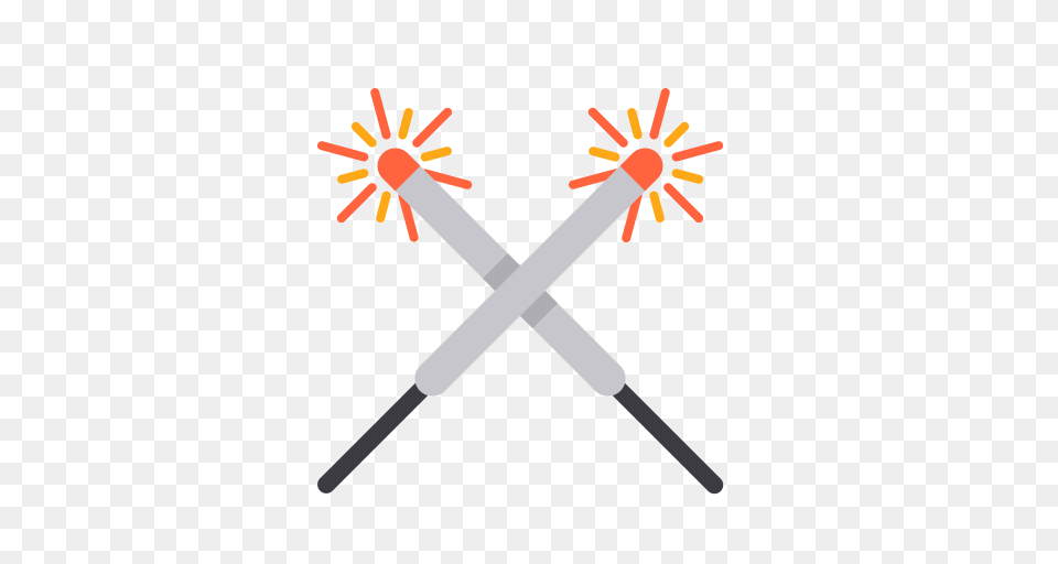 Fireworks Fill Multicolor Icon With And Vector Format, Baton, Stick, Sword, Weapon Png
