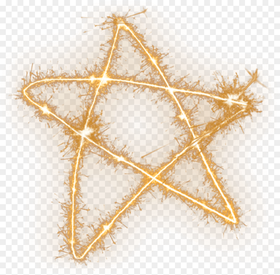 Fireworks Firecrackers Newyear Yellow Gold Star Triangle, Star Symbol, Symbol, Accessories Free Transparent Png