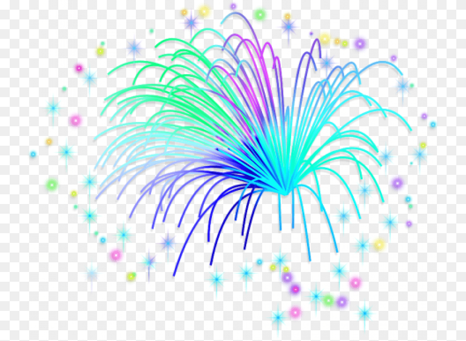 Fireworks Image Colorful Fireworks Hd, Light, Art, Graphics, Pattern Free Png Download