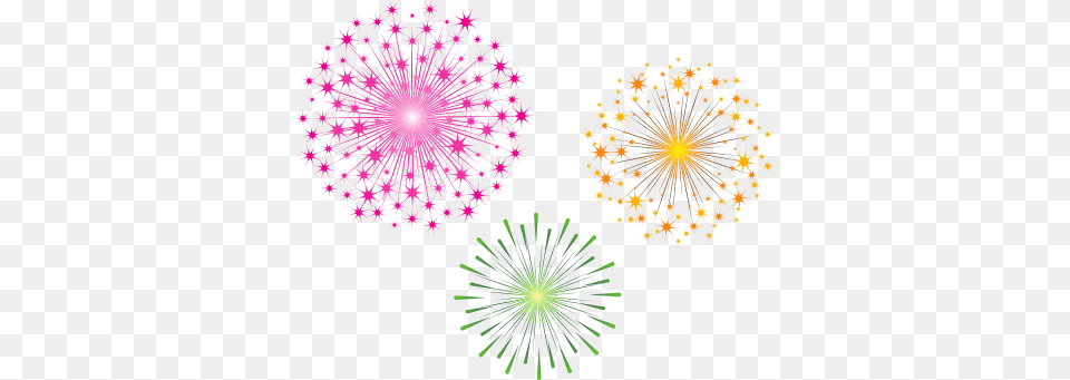 Fireworks Pink Fireworks No Background, Flower, Plant, Accessories, Pattern Free Png Download