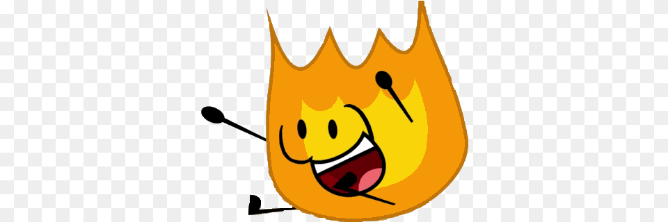 Fireyisamazing Bfdi Firey Happy, Cutlery Free Transparent Png