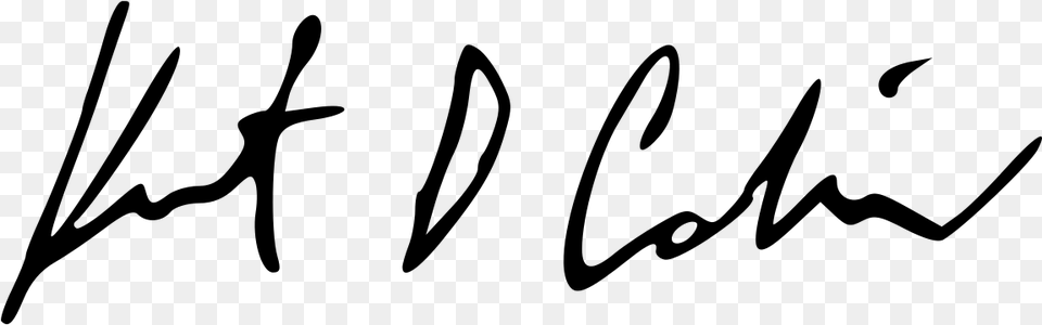 Firma Kurt Cobain, Gray Free Transparent Png