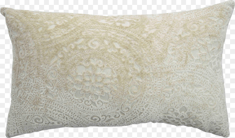 Firmamenta Italian Cream Lace Linen Velvet Lumbar Pillow Pillow Free Transparent Png