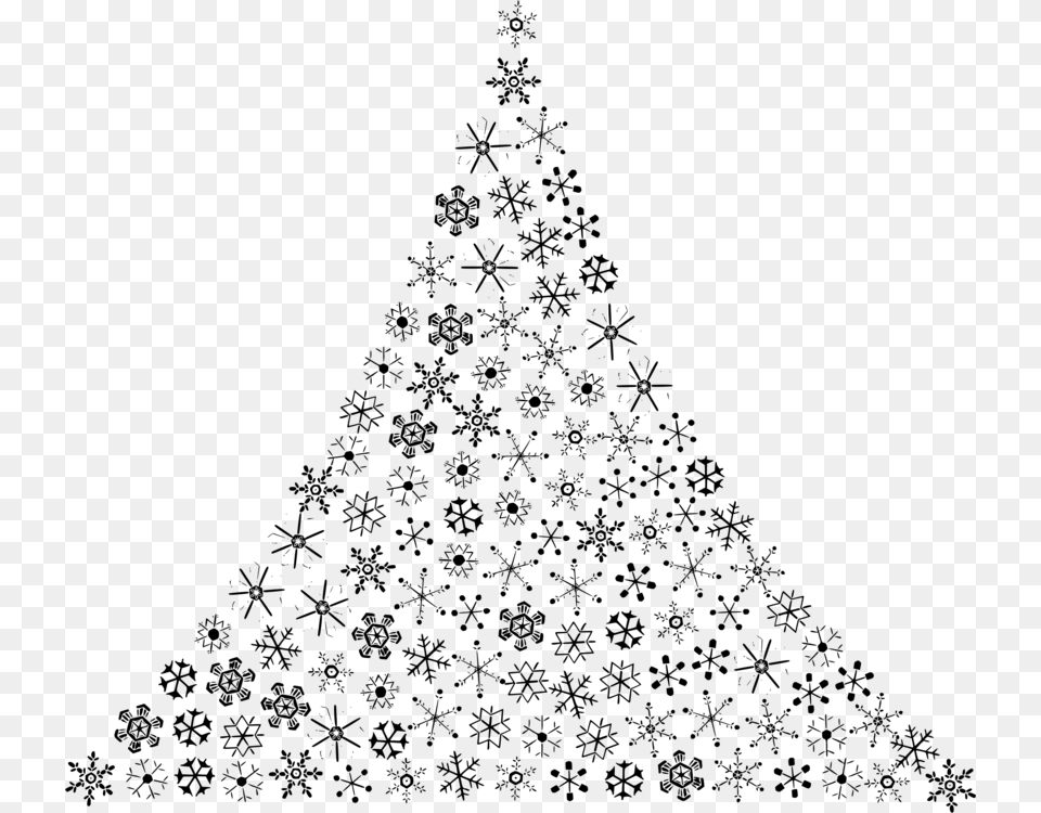 Firpine Familychristmas Decoration Christmas Tree Line Art, Gray Free Png