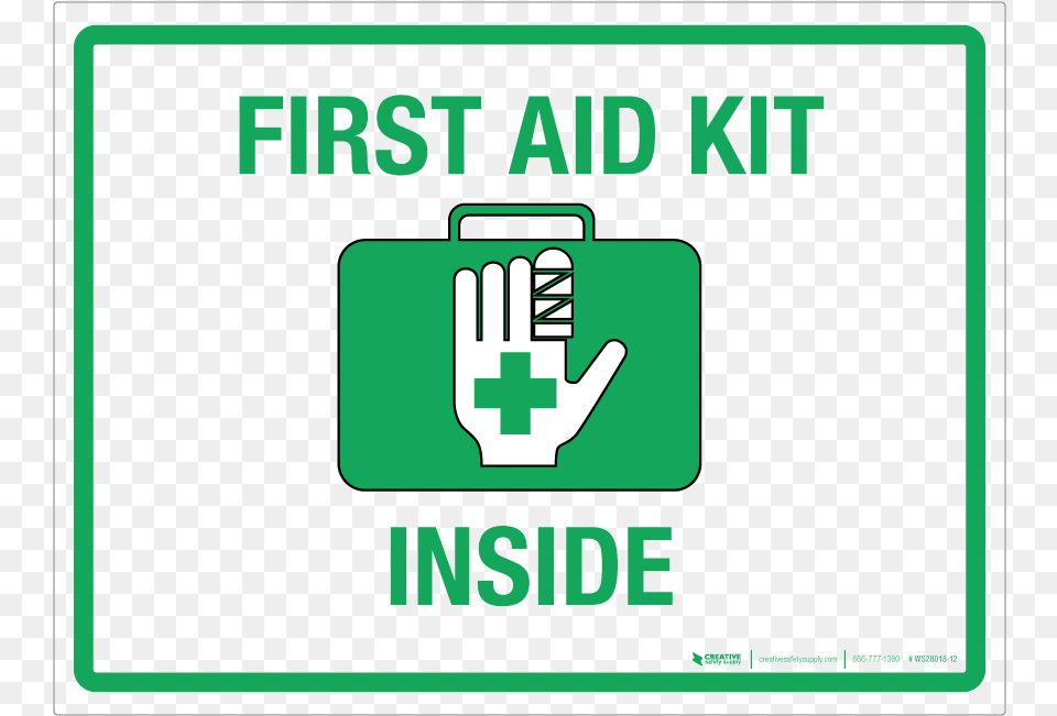 First Aid Kit Inside Wall Sign Green First Aid Kit Clipart, First Aid, Scoreboard Free Transparent Png