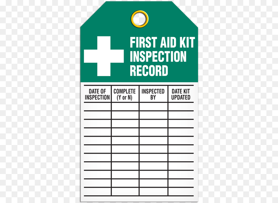 First Aid Kit Inspection Tag, First Aid, Text, Symbol Free Transparent Png