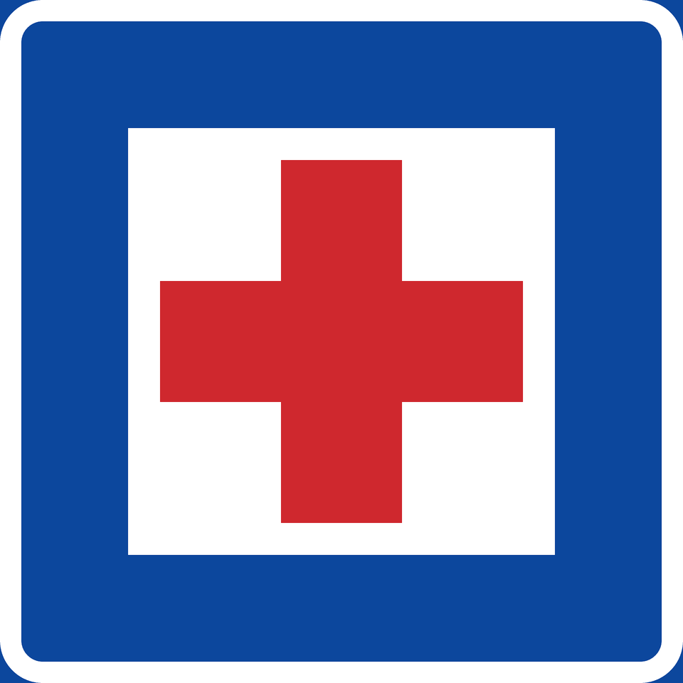 First Aid Sign In Sweden Clipart, Logo, Symbol, First Aid, Red Cross Free Png Download
