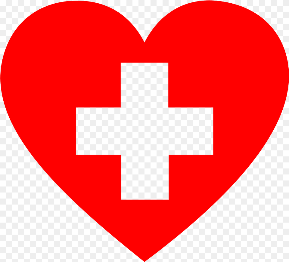 First Aid Sign With Heart, Logo, Symbol, First Aid Png Image