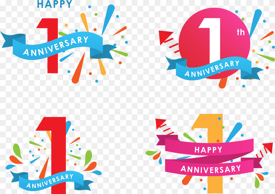 First Anniversary Clip Art, Advertisement, Paper, Graphics Png Image