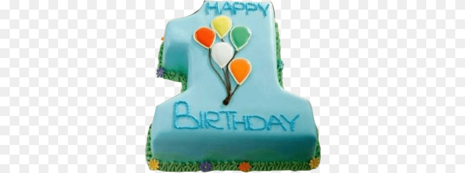 First Birthday Cake, Birthday Cake, Cream, Dessert, Food Png Image