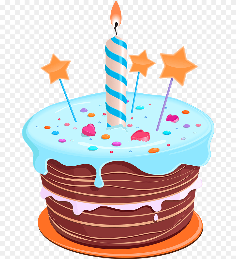 First Birthday Cake Clipart Full Size Clipart Birthday Cake Clipart, Birthday Cake, Cream, Dessert, Food Png Image