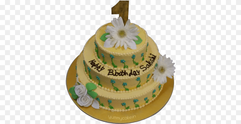 First Birthday Cake Transparent 1 Year Birthday Normal Cake, Birthday Cake, Cream, Dessert, Food Png Image