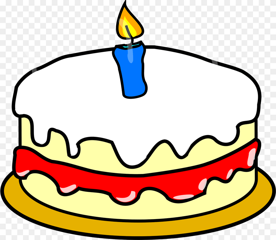 First Birthday Clipart, Birthday Cake, Cake, Cream, Dessert Free Png