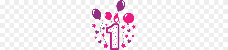 First Birthday Girl Birthday Toddler Gift, Number, Symbol, Text, Balloon Free Transparent Png