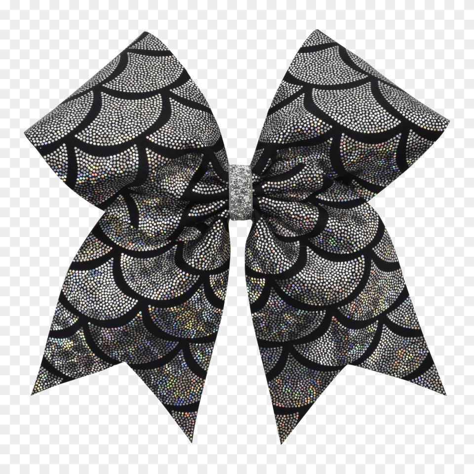 First Cheer Black Mermaid Scales I Love Hair Bow, Accessories, Formal Wear, Tie, Art Free Png Download