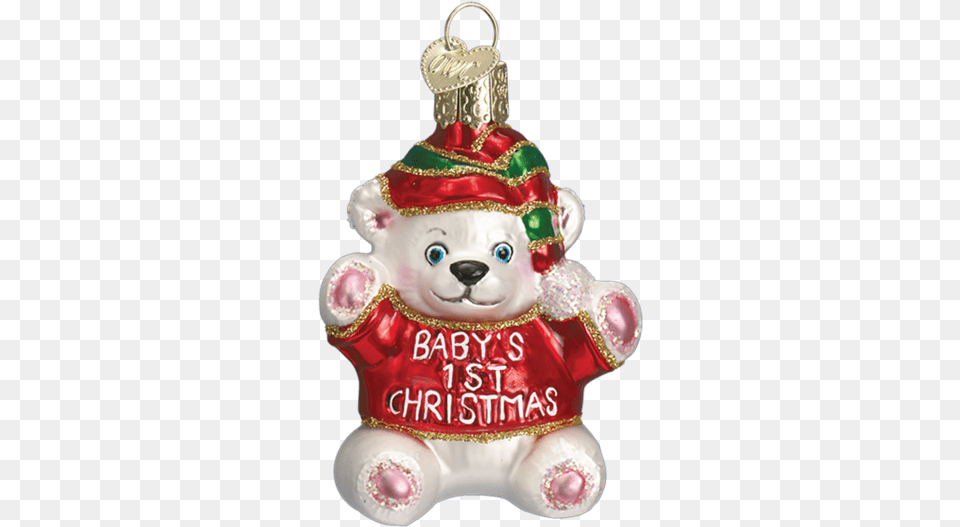 First Christmas Ornament Christmas Ornament, Accessories, Nature, Outdoors, Snow Free Transparent Png