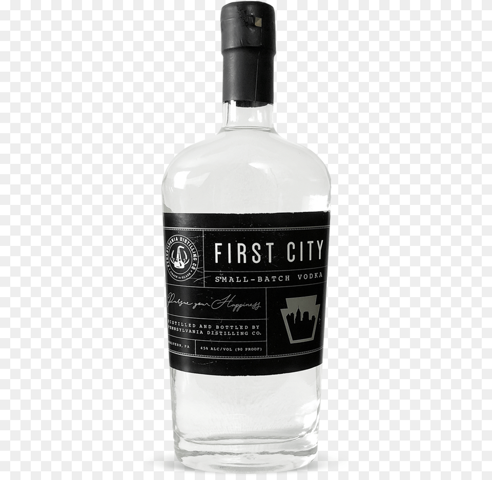 First City Glass Bottle, Alcohol, Beverage, Gin, Liquor Png