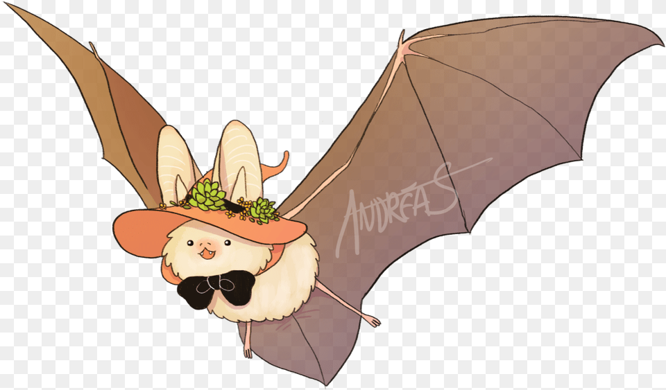 First Commission Of The New Year A Cute Long Eared Little Brown Myotis, Animal, Mammal, Wildlife, Bat Free Png Download