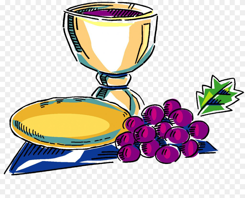 First Communion Eucharist Symbol Clip Art, Glass, Goblet, Grapes, Food Free Png Download