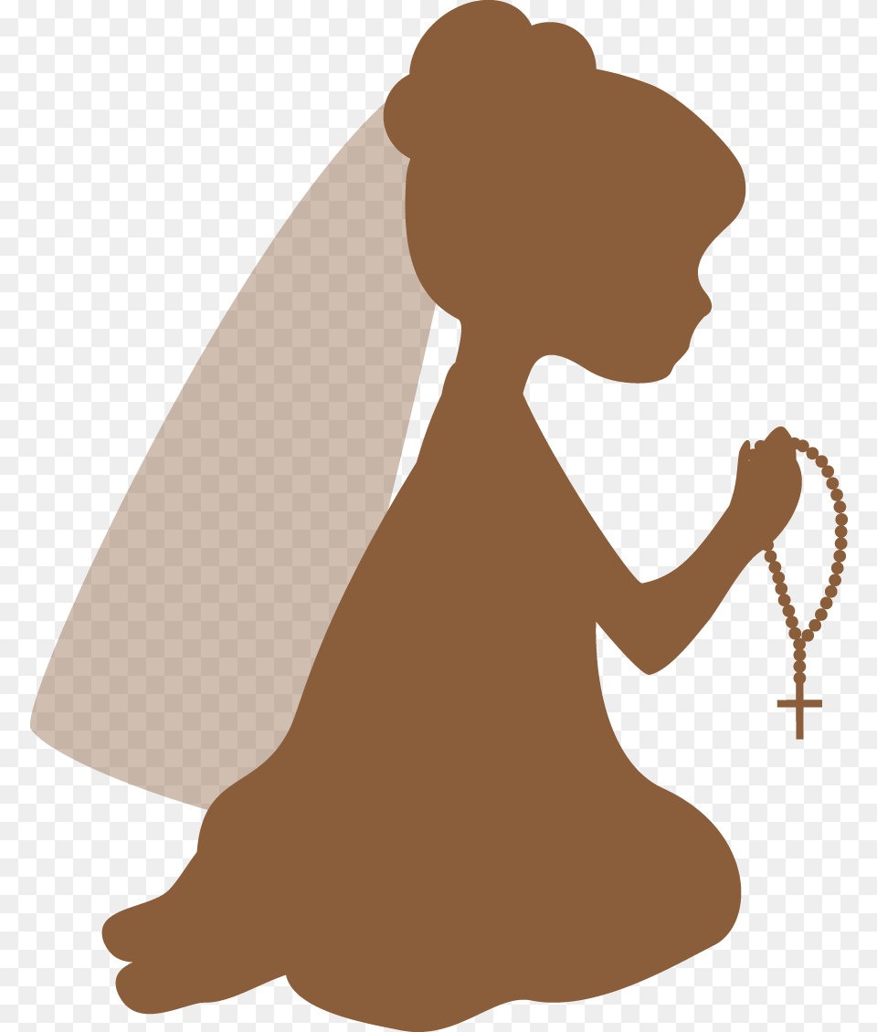 First Communion Holymunion Clipart Download Clip Art, Kneeling, Person, Fashion, Wedding Free Transparent Png