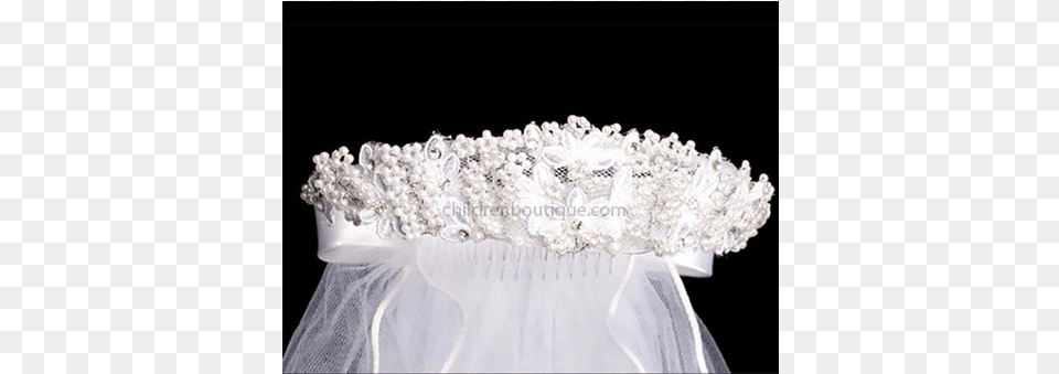 First Communion Veil With Floral Crown 24 Headpiece, Accessories, Jewelry, Tiara, Wedding Png