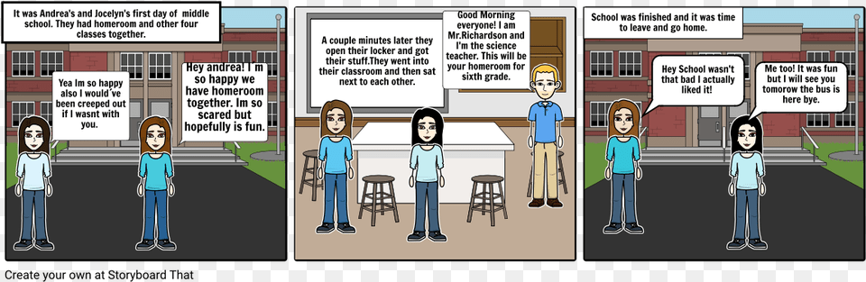 First Day Of Middle School, Book, Comics, Publication, Person Free Png Download