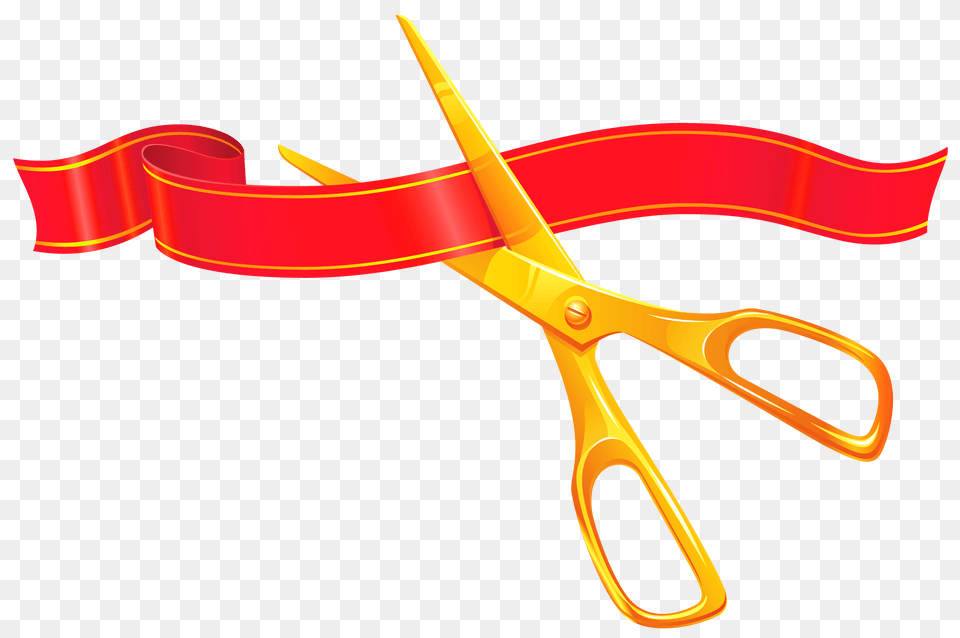 First Day Of School Decor Picture Red Ribbon Scissor, Scissors Png