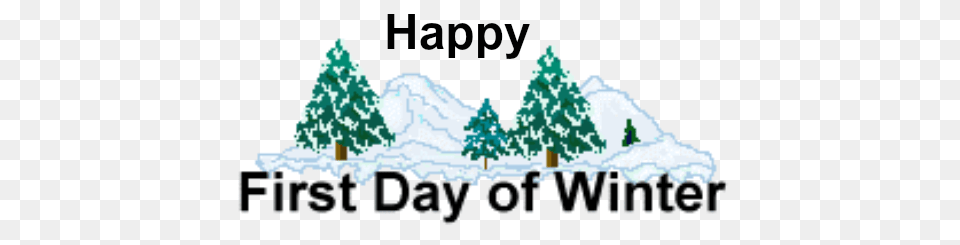 First Day Of Winter Clip Art, Tree, Plant, Outdoors, Nature Png Image