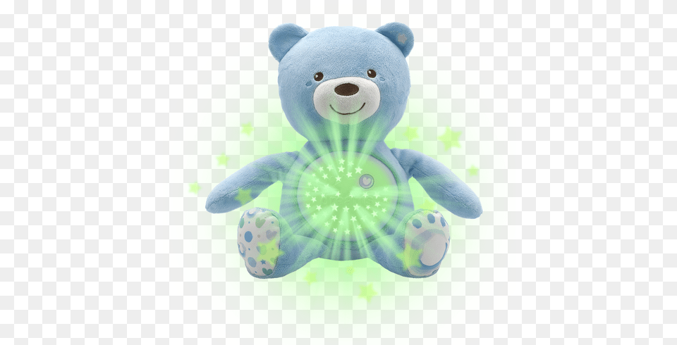 First Dreams Baby Bear Soft Toy Blue Chicco First Dreams Baby Bear Night Projector, Plush, Teddy Bear Png Image