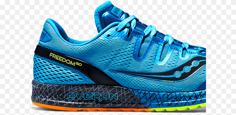 First Full Everun Midsole Saucony Everun Freedom Iso, Clothing, Footwear, Running Shoe, Shoe Free Png