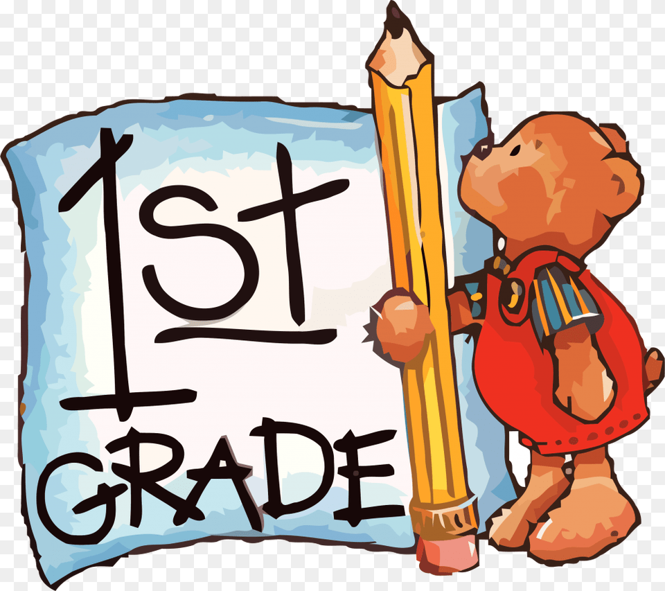 First Grade Bear Clipart, Baby, Person, Text Png Image