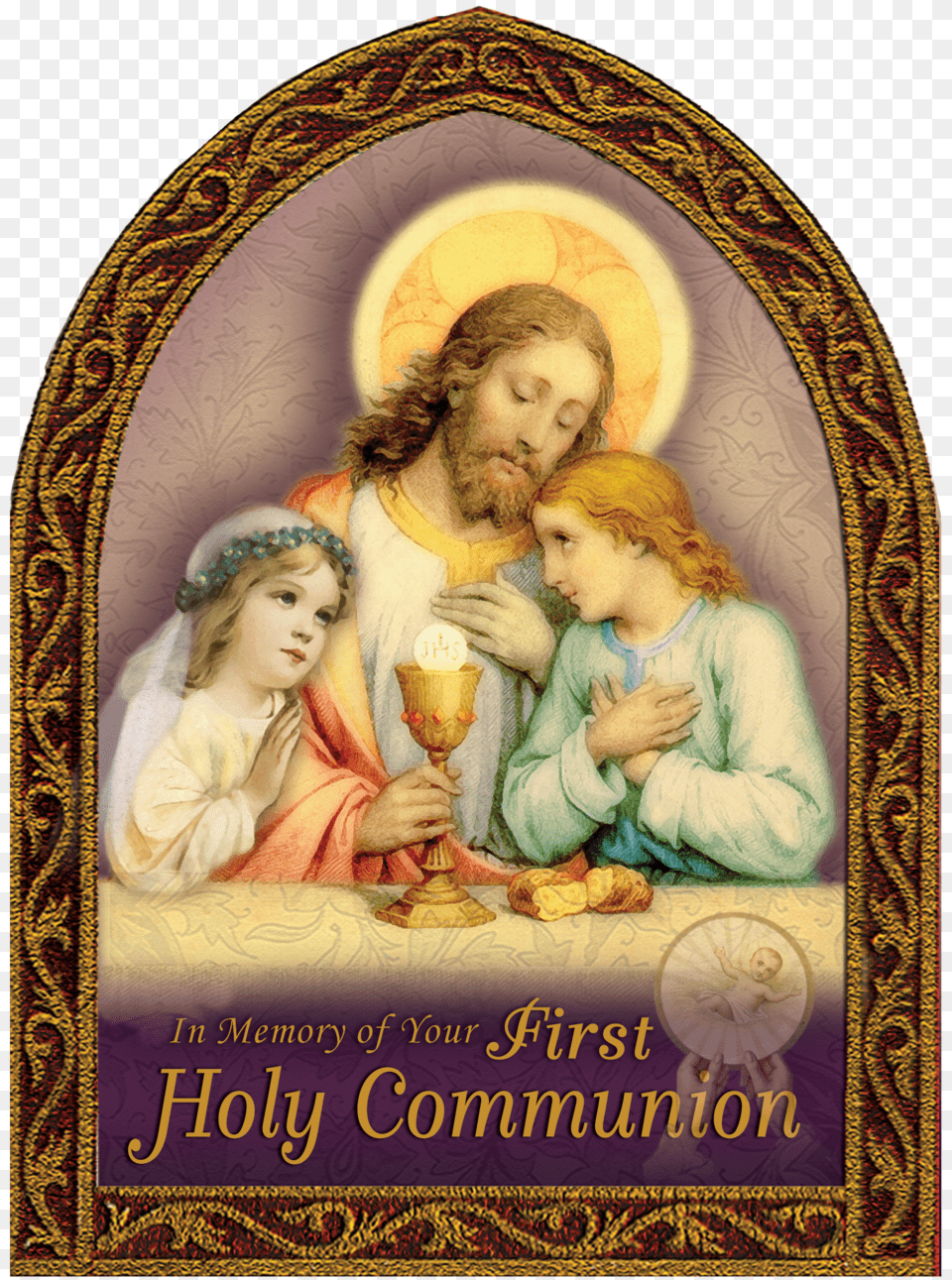 First Holy Communion Cards, Baby, Person, Art, Painting Png