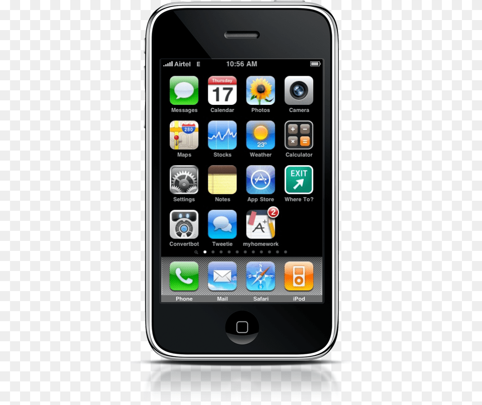 First Iphone Home Screen, Electronics, Mobile Phone, Phone Free Transparent Png