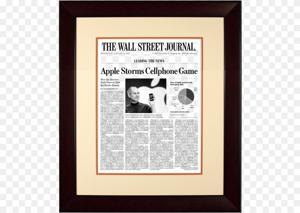 First Iphone Launch Wall Street Journal, Adult, Male, Man, Person Free Png Download