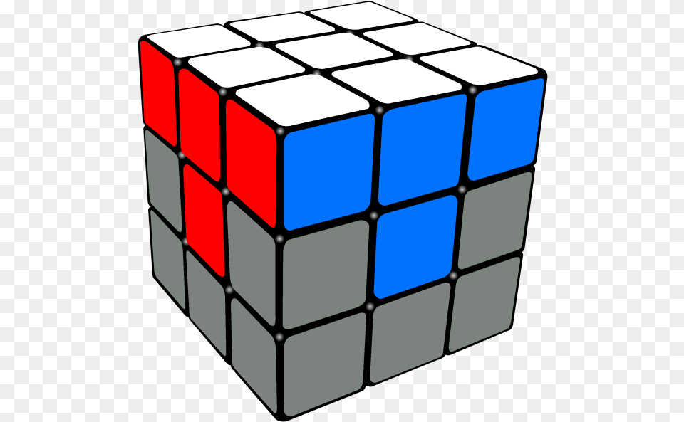 First Layer Completed Rubik39s Cube First Layer Solved, Toy, Rubix Cube, Ammunition, Grenade Free Png Download