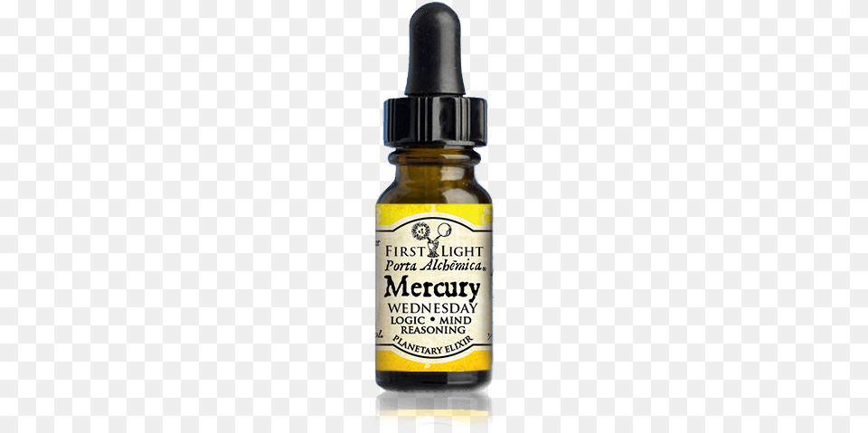 First Light Porta Alchmica Mercury Planetary Elixir Mercury Elixir, Bottle, Cosmetics, Perfume, Ink Bottle Free Png