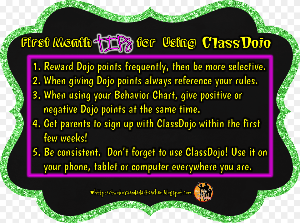 First Months Tips For Using Classdojo Chart, Text Png Image