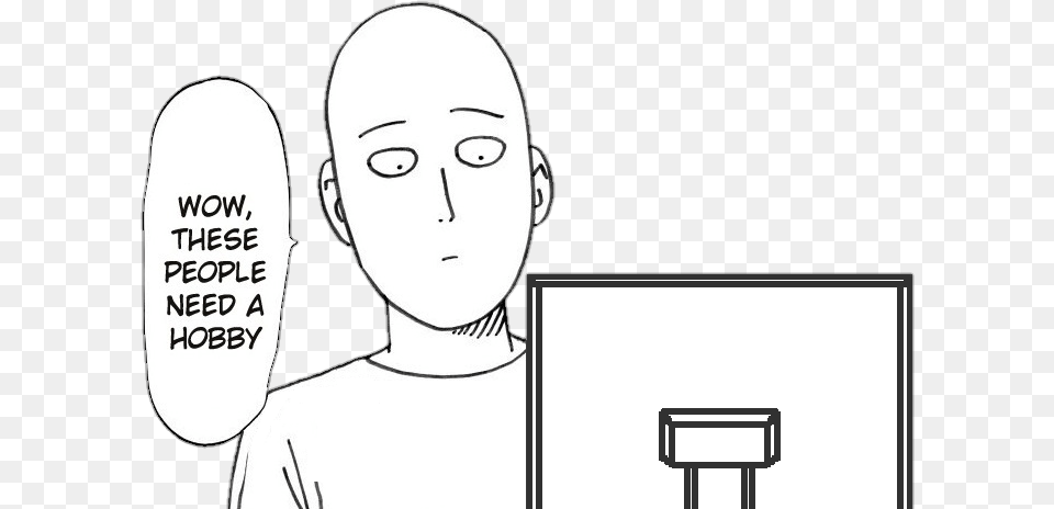 First Of All Saitama Can Fix His Balding One Punch Man Reaction Meme, Publication, Book, Comics, Adult Free Transparent Png