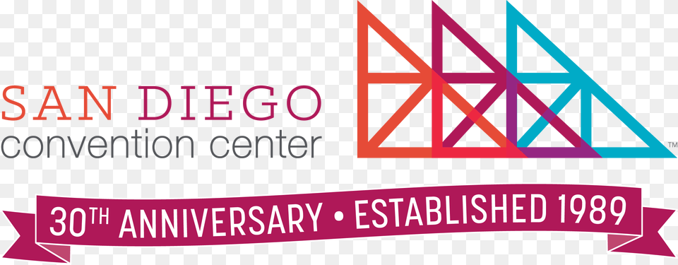 First Of All This Iconic Facility San Diego Convention Center Logo, Triangle, Text Png Image